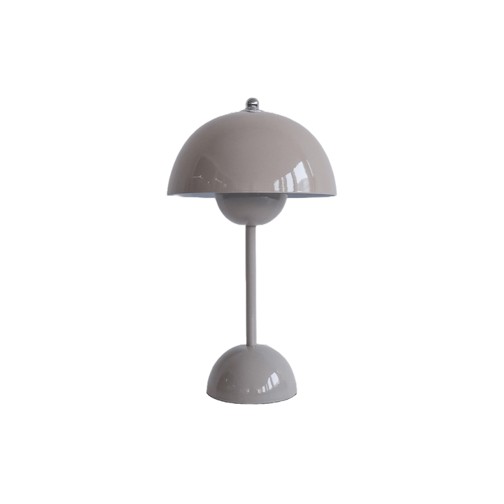 Mushroom Dome Table Lamp in Grey