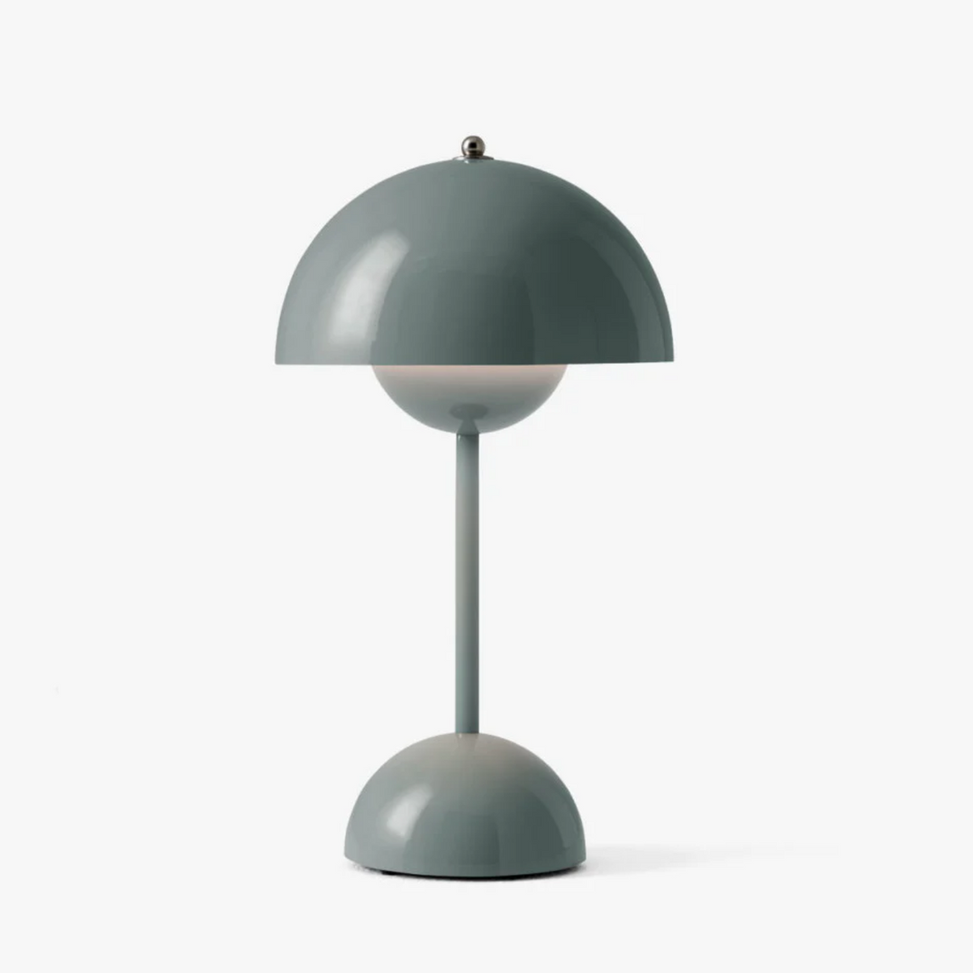 Mushroom Dome Table Lamp | Glossy Colourful Retro Lamp