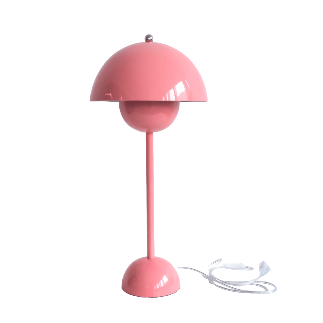 Mushroom Dome Table Lamp in Pink