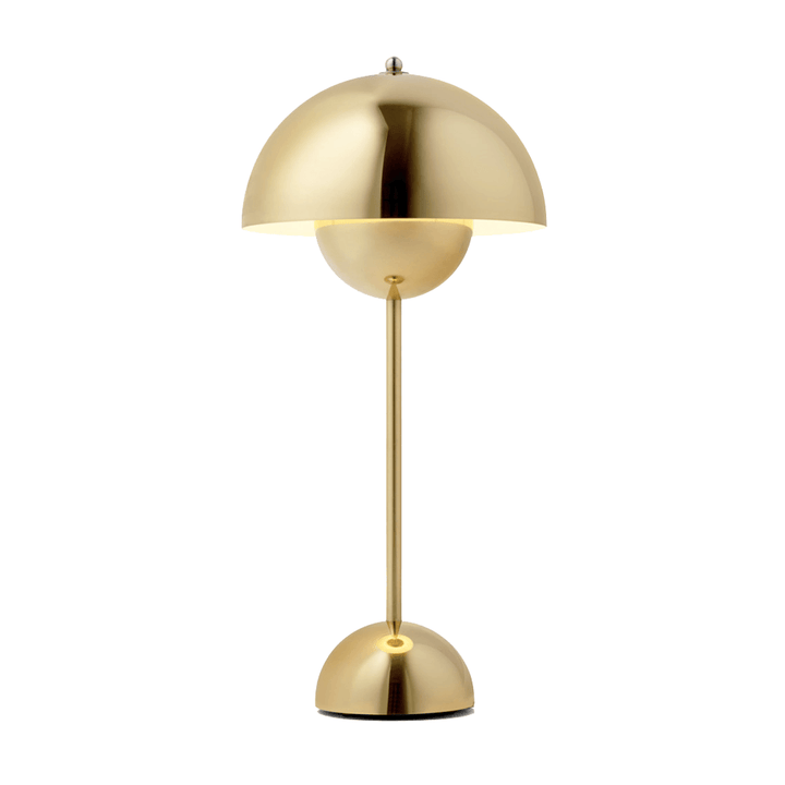 Mushroom Dome Table Lamp in Gold