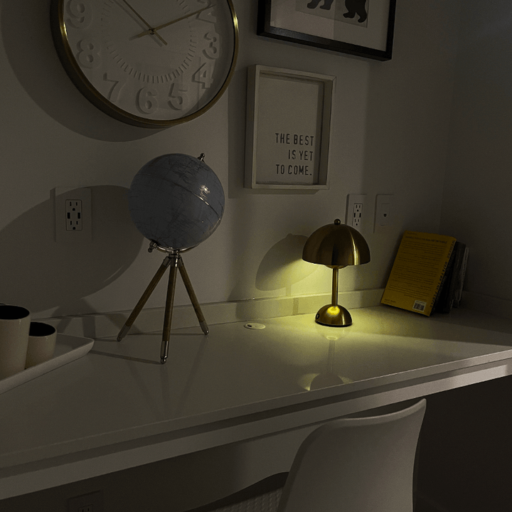 Mushroom Dome Table Lamp | Glossy Colourful Retro Lamp