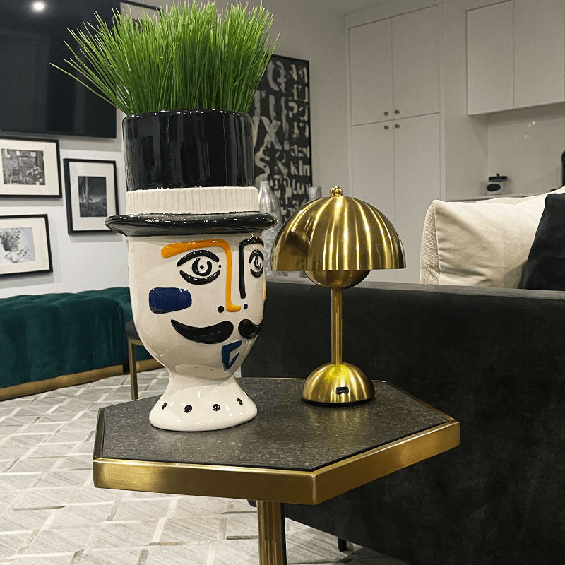 Mushroom Dome Table Lamp | Glossy Colourful Retro Lamp
