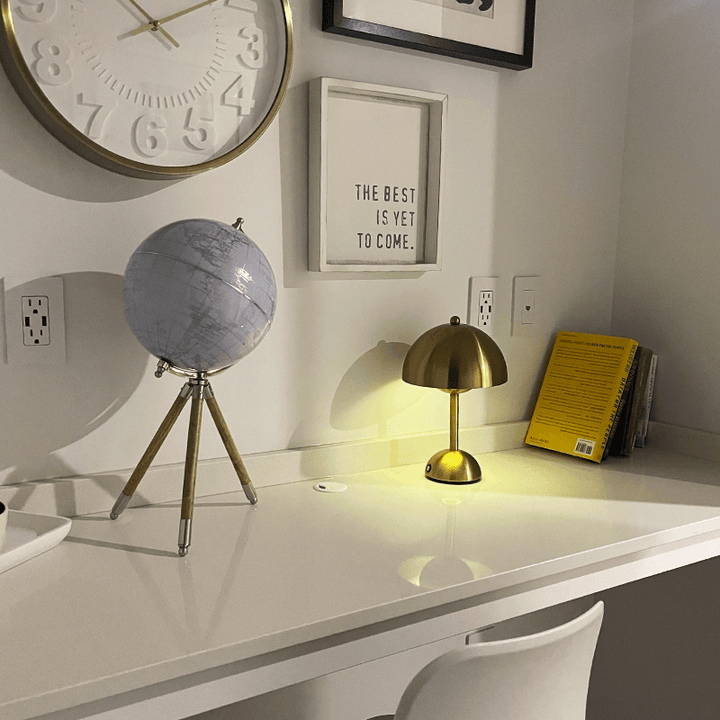Mushroom Dome Table Lamp | Glossy Colourful Retro Lamp