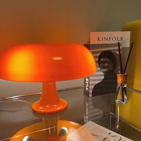 Mushroom Table Lamp | Retro Scandinavian Dome Bedside Lamp