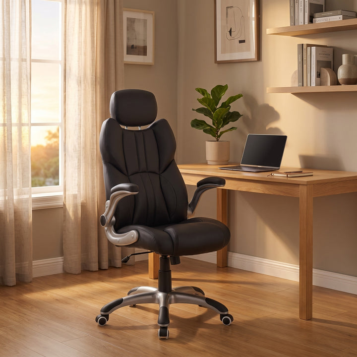 Office Chair - Adjustable Headrest and Tilt Function