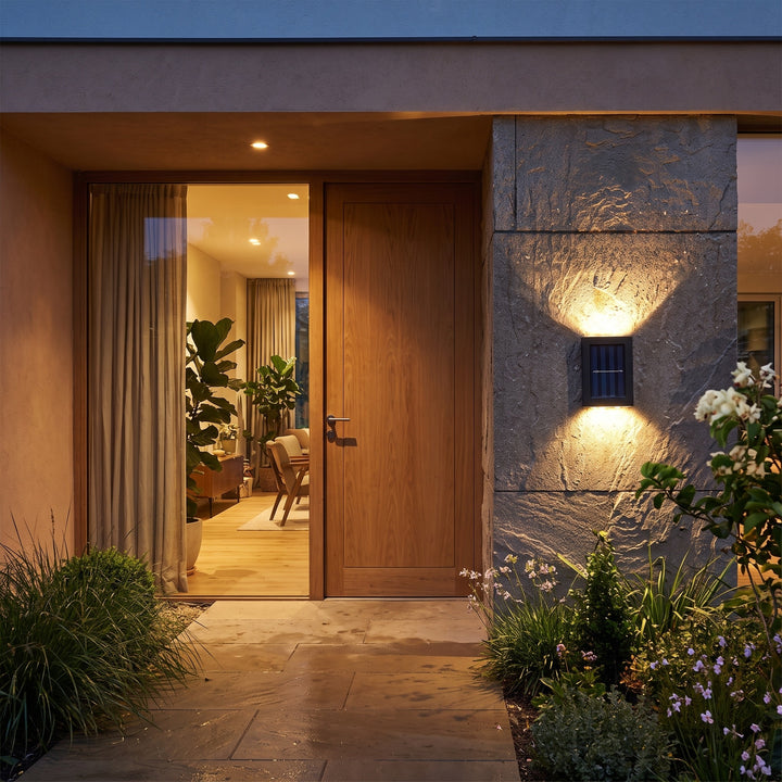 Outdoor Wall Mounted Solar Lamp Up Down Light