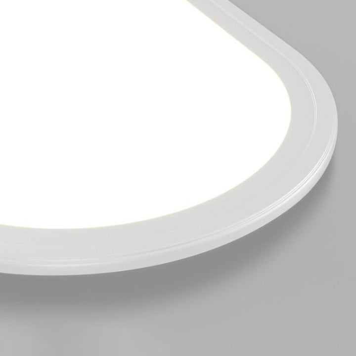 Oval LED Flush Ceiling Light | Slim Modern Hallway Ceiling Light