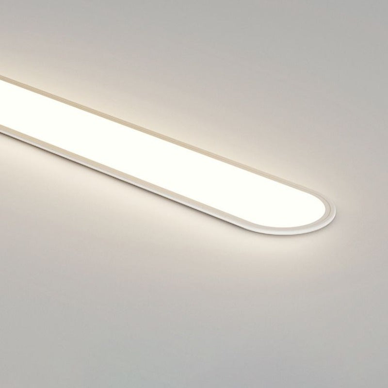 Oval LED Flush Ceiling Light | Slim Modern Hallway Ceiling Light