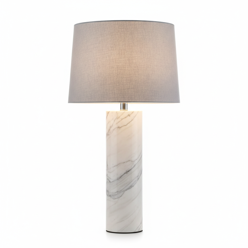 Pebble Marble Base Table Lamp