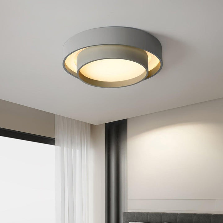Pendant Lamp - Double-Ring Cylindrical