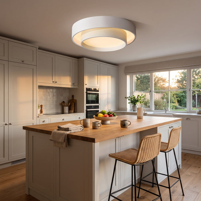 Pendant Lamp - Double-Ring Cylindrical