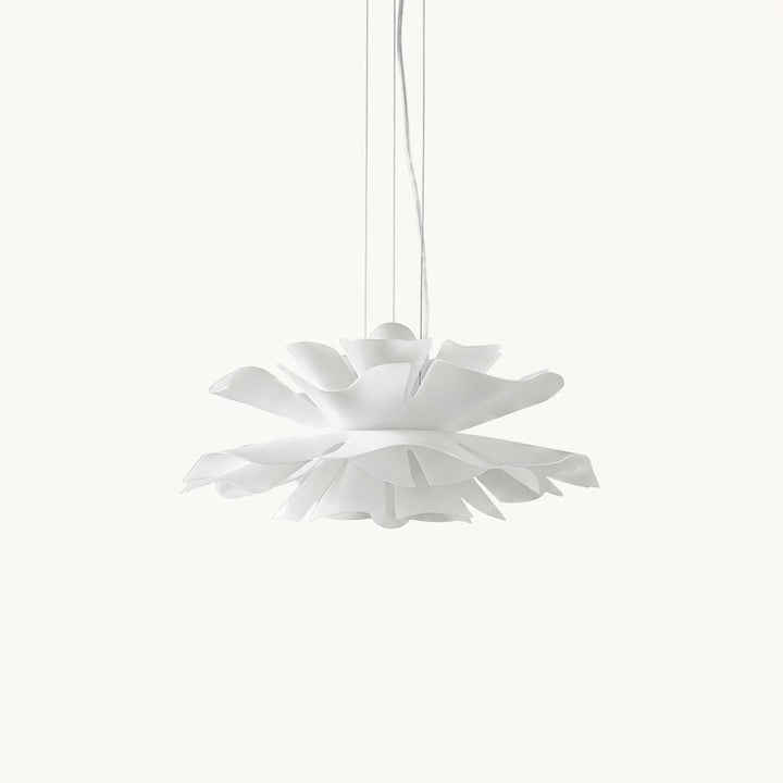 Pendant Lamp - Flower-Shaped White Shade