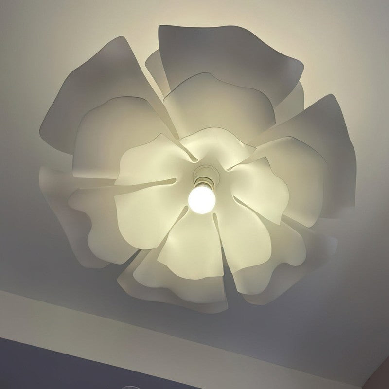 Pendant Lamp - Flower-Shaped White Shade