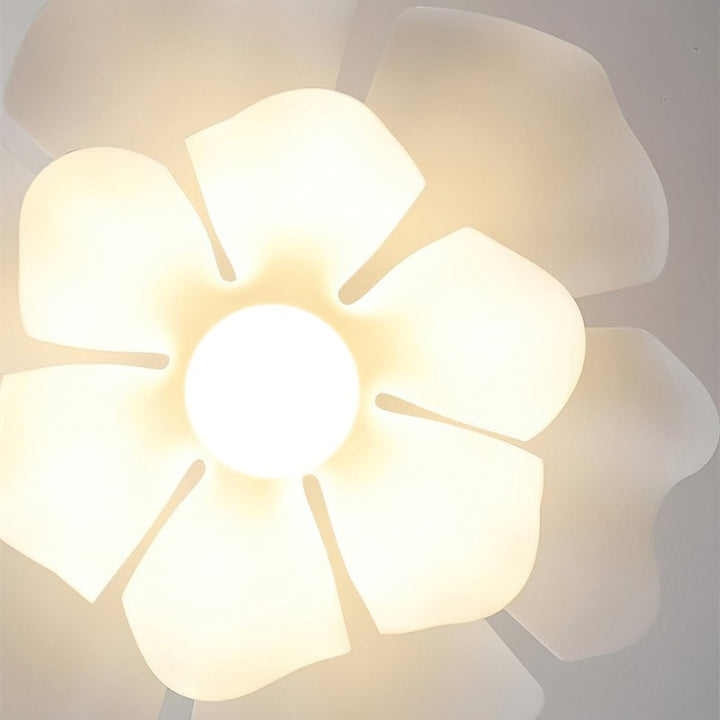 Pendant Lamp - Flower-Shaped White Shade