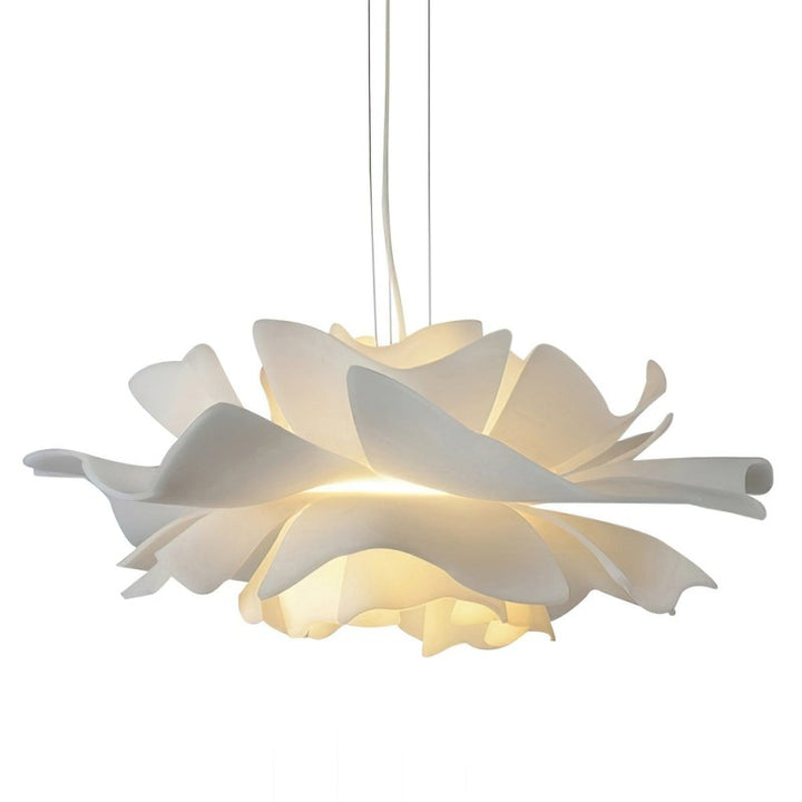 Pendant Lamp - Flower-Shaped White Shade