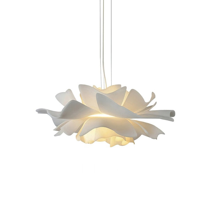 Pendant Lamp - Flower-Shaped White Shade