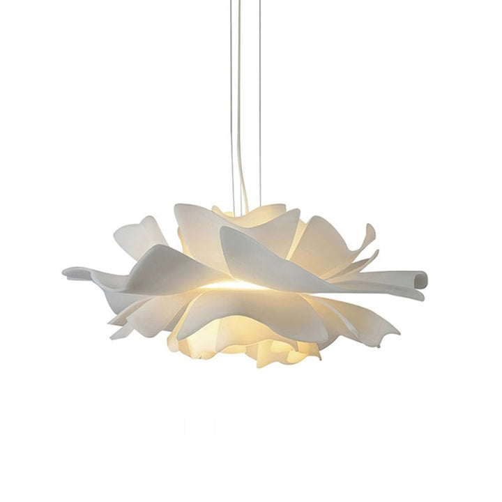 Pendant Lamp - Flower-Shaped White Shade