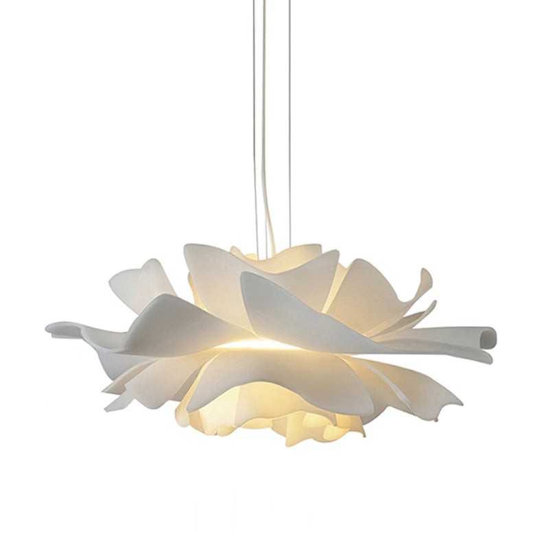 Pendant Lamp - Flower-Shaped White Shade