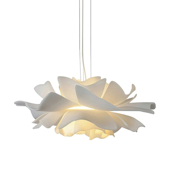 Pendant Lamp - Flower-Shaped White Shade