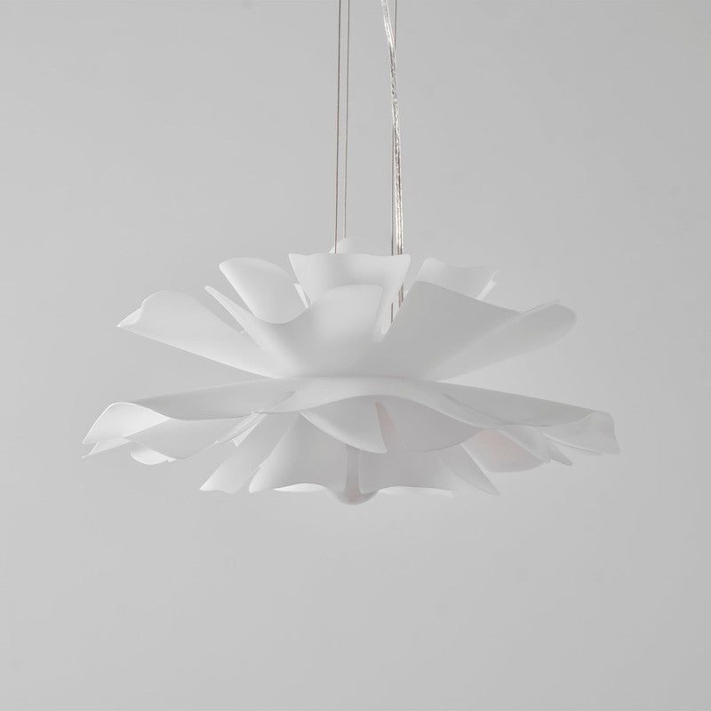Pendant Lamp - Flower-Shaped White Shade