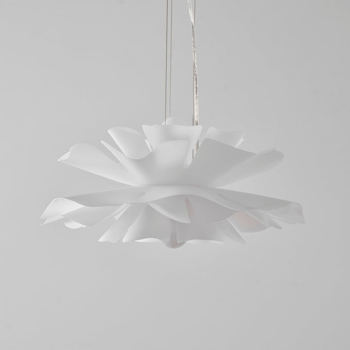 Pendant Lamp - Flower-Shaped White Shade