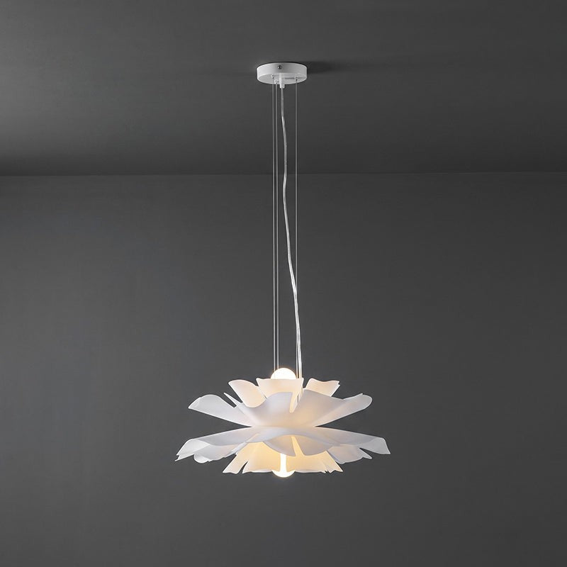 Pendant Lamp - Flower-Shaped White Shade