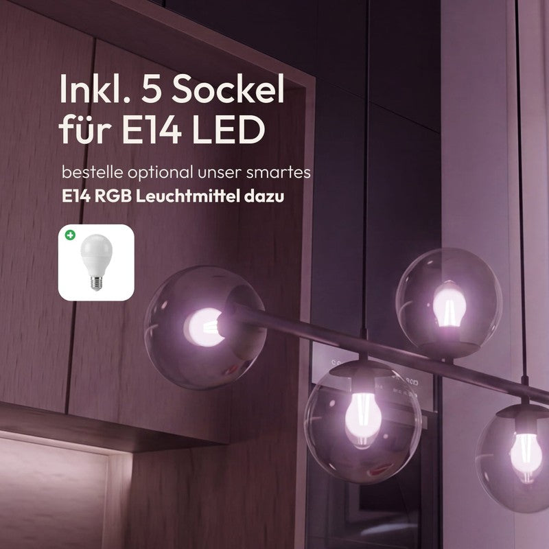 Pendant Lamp - Spherical Opal Glass Shades with Adjustable Cable