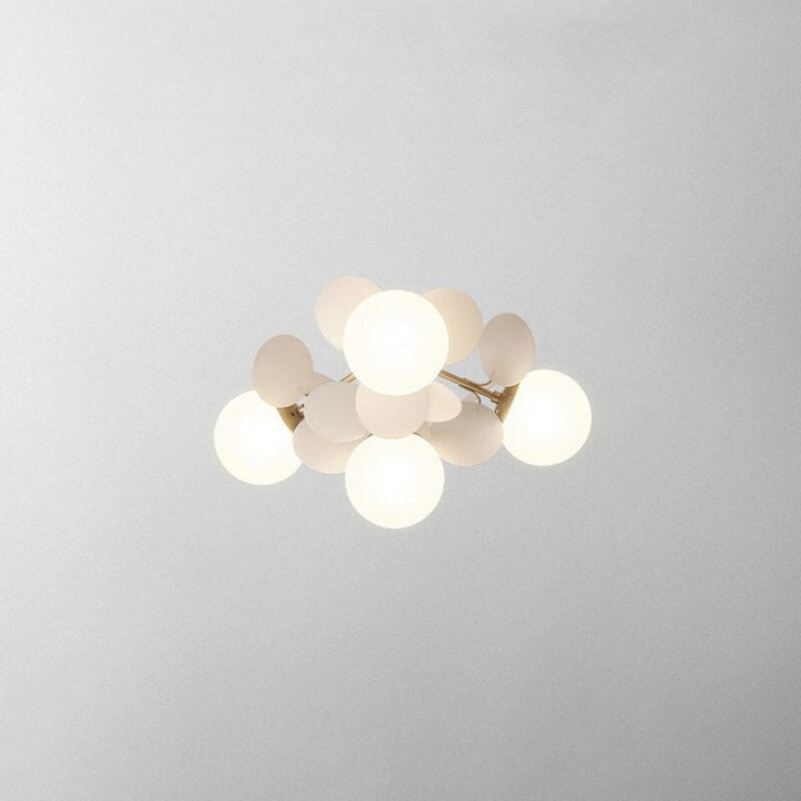 Pendant Lamp with Decorative Disc Elements - Flower Branch