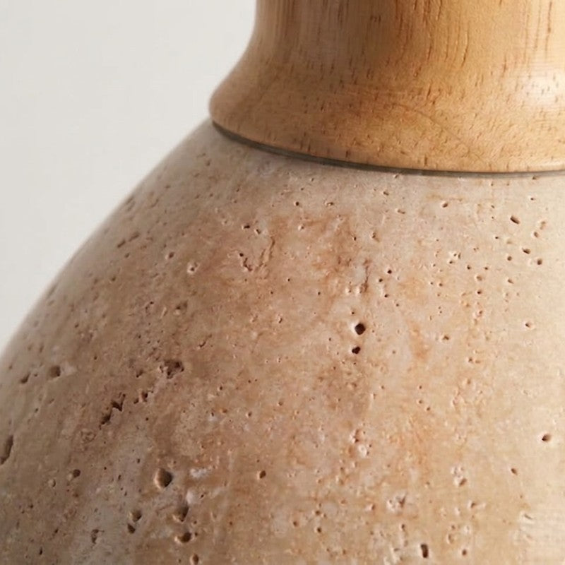 Pendant Light - Dome Shade with Wood Accent