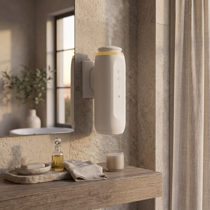 Plug In Aroma Diffuser Night Light Cylindrical Wall Unit