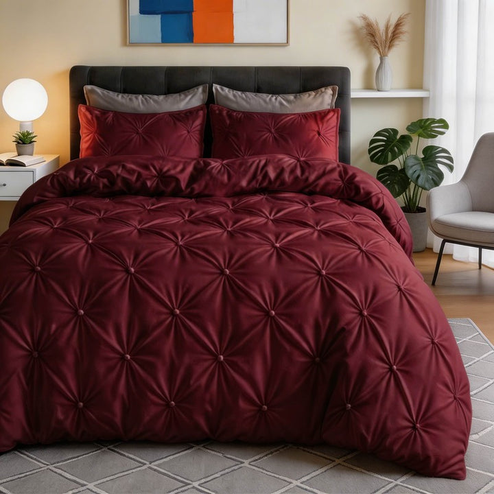 Quilt Cover Set - Pinch Pleat