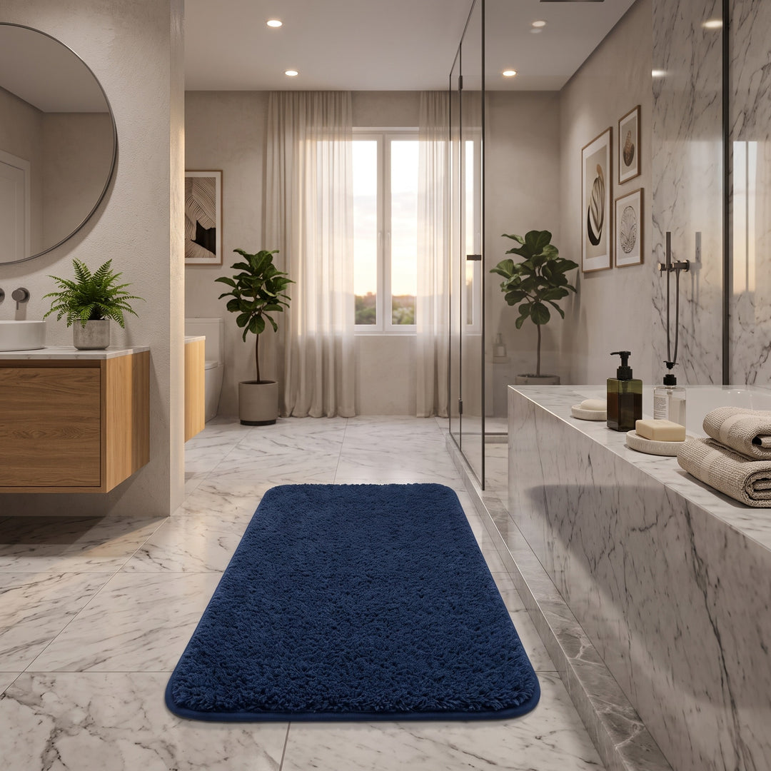 Rectangular Bath Mat with Rounded Corners