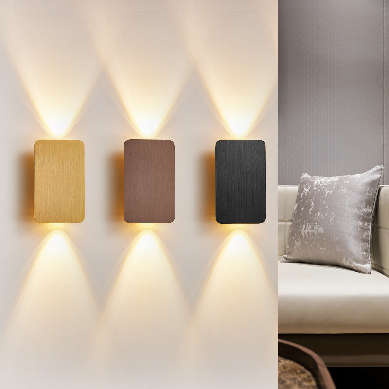 Rectangular Up Down Wall Light | Modern Minimalist LED Wall Sconce