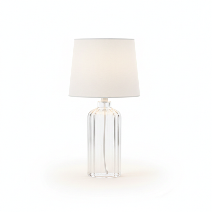 Ridge Ribbed Glass Table Lamp