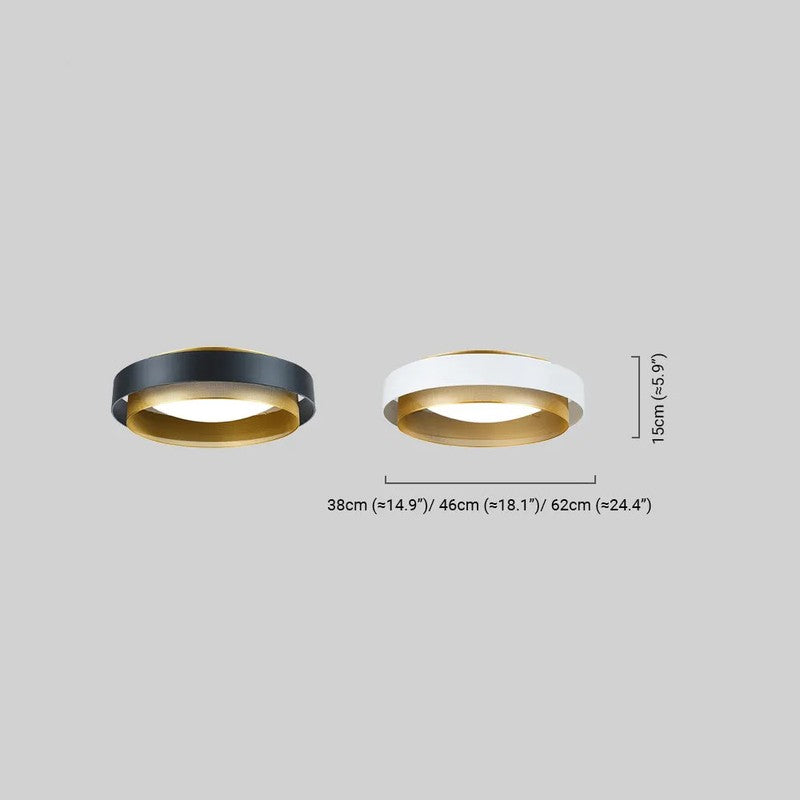 Ring Ceiling Light - Double Ring LED Flush Mount