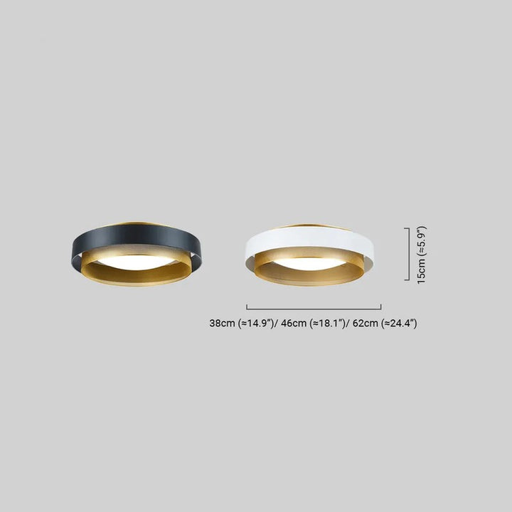 Ring Ceiling Light - Double Ring LED Flush Mount