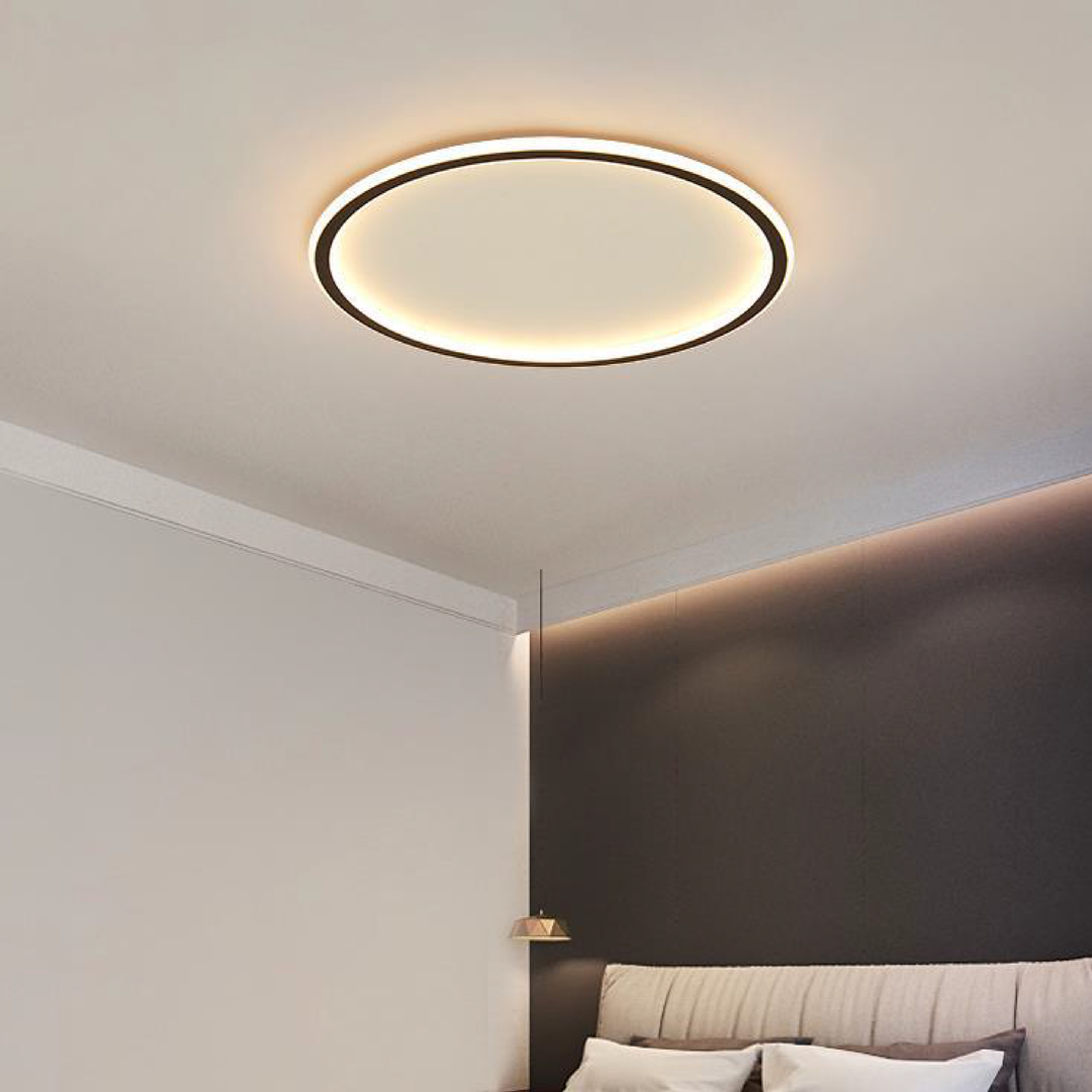 Round LED Flush Ceiling Light | Scandinavian Minimalist Ceiling Light