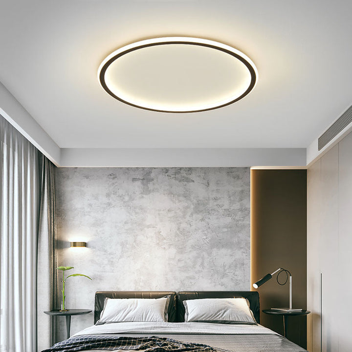 Round LED Flush Ceiling Light | Scandinavian Minimalist Ceiling Light