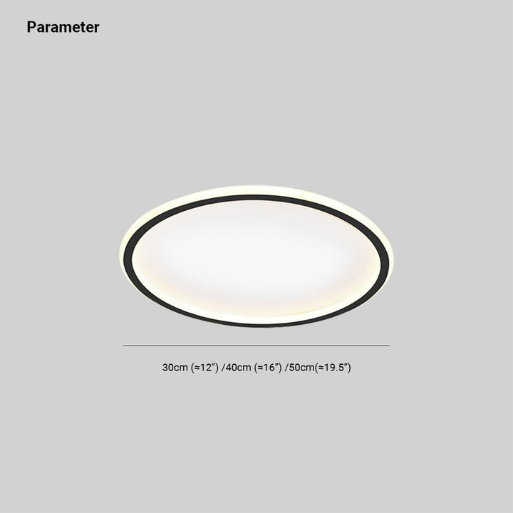 Round LED Flush Ceiling Light | Modern Slim Ring Ceiling Light