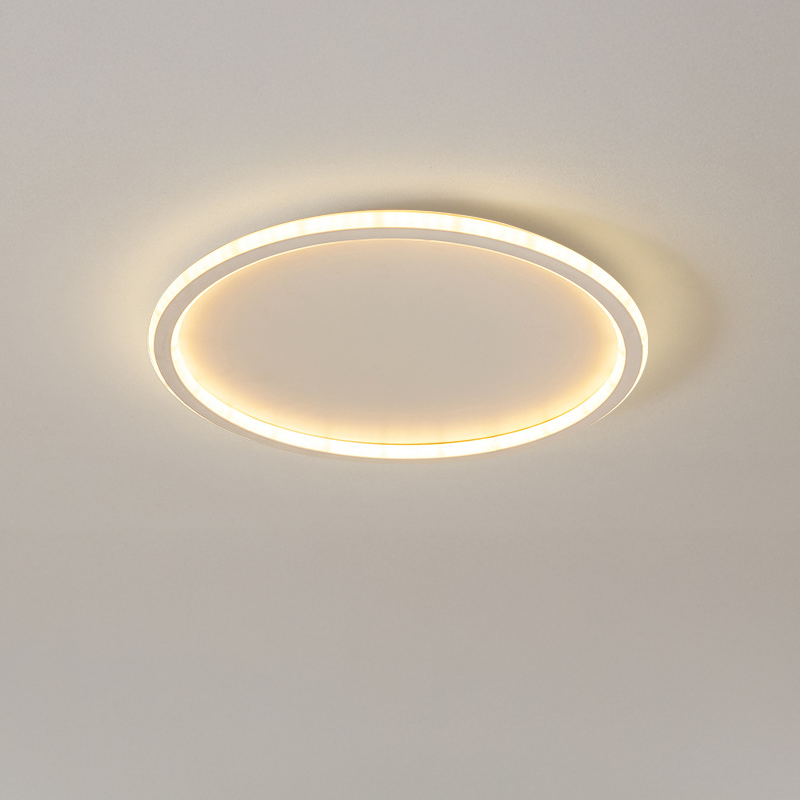 Round LED Flush Ceiling Light in White