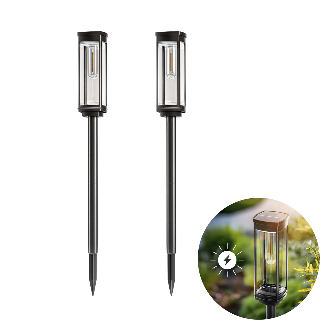 Solar Filament Path Light | Warm Glow Waterproof Garden Lights