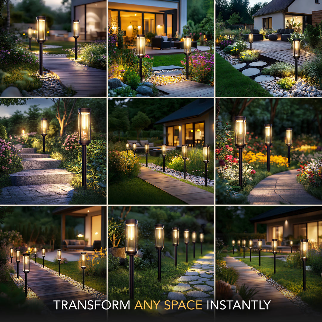 Solar Filament Path Light | Warm Glow Waterproof Garden Lights