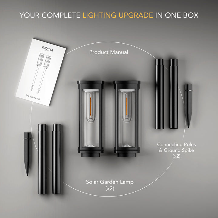 Solar Filament Path Light | Warm Glow Waterproof Garden Lights
