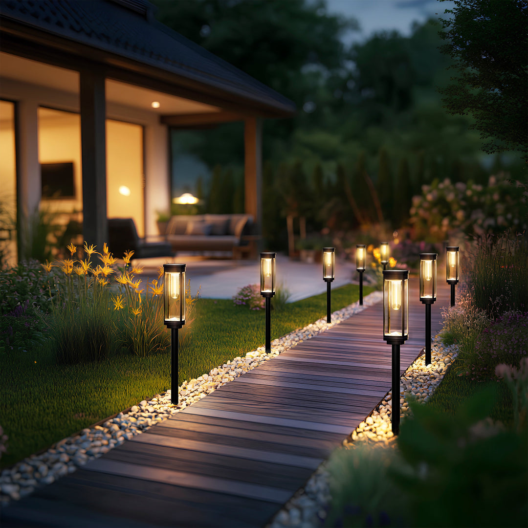Solar Filament Path Light | Warm Glow Waterproof Garden Lights