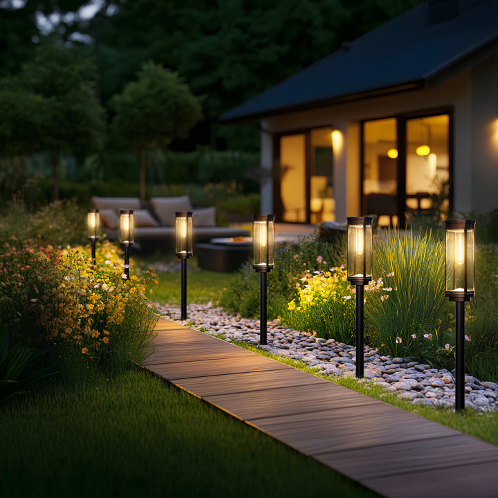 Solar Filament Path Light | Warm Glow Waterproof Garden Lights