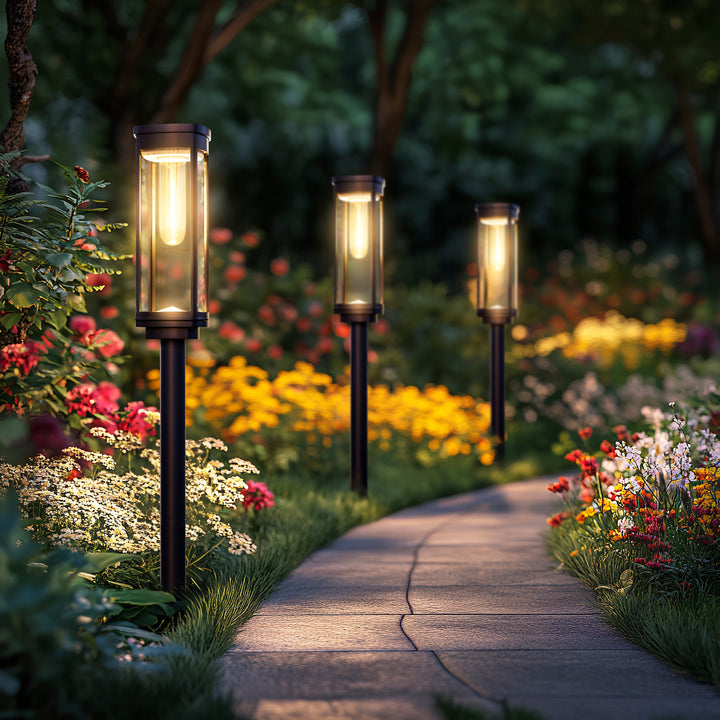 Solar Filament Path Light | Warm Glow Waterproof Garden Lights