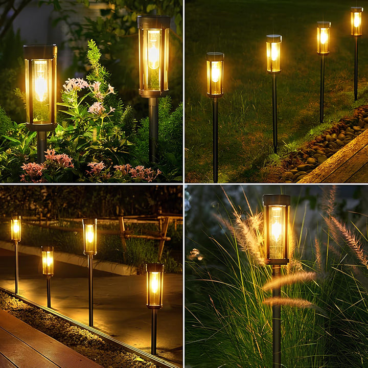 Solar Pathway Stake Lights - Outdoor Garden Torch Style - ABS