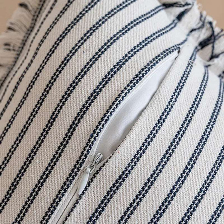 Striped Jacquard Cushion Cover | Nordic Woven Cotton Cushion Cover