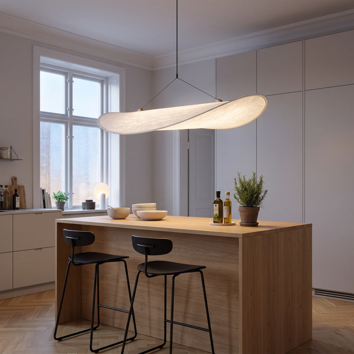 Suspension Pendant Lamp - Elongated Twisted Shade