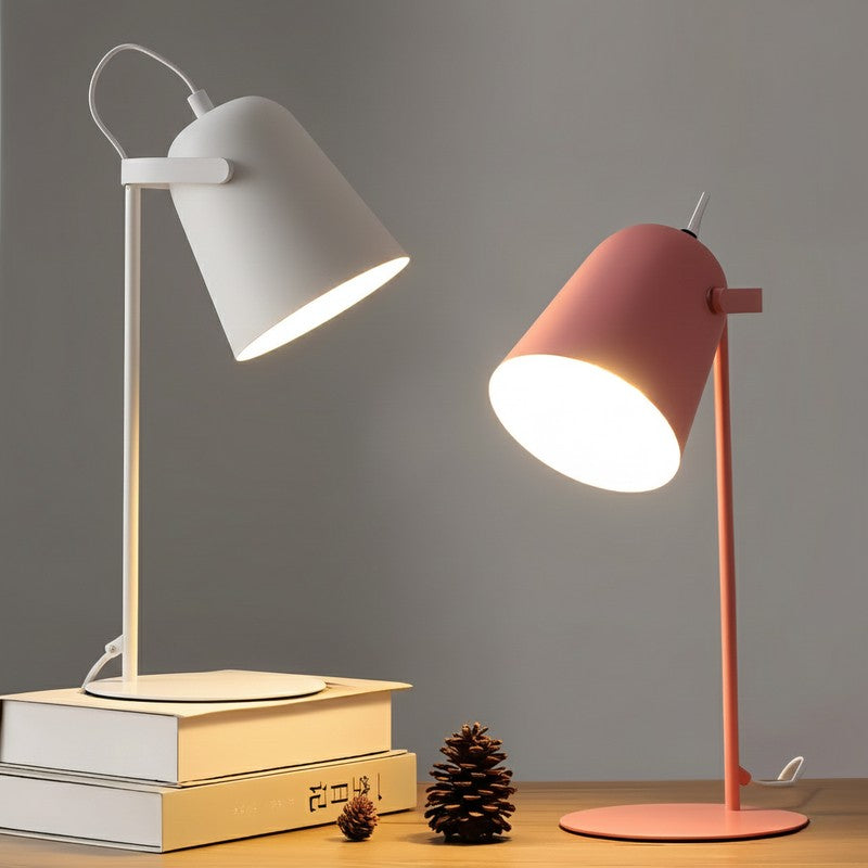 Table Lamp Adjustable Pivoting Conical Shade